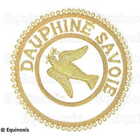 Badge / Macaron GLNF – Grande tenue provinciale – Grand Expert – Dauphiné Savoie – Brodé main